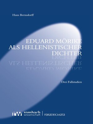 cover image of Eduard Mörike als hellenistischer Dichter